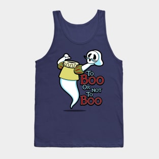 Funny Cute Victorian Shakespeare Ghost Funny Boo Retro Vintage Meme Tank Top